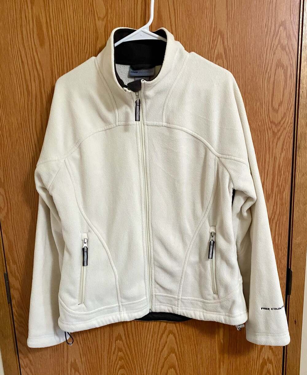 Free Country Women's Cream Full Zip Fleece Jacket Size Large